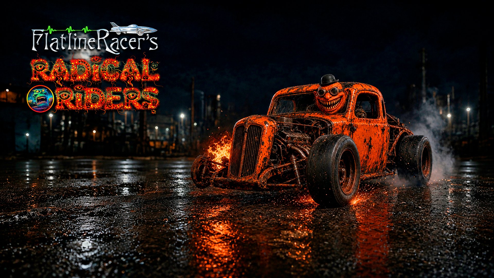 Orange hot rod — studio logo